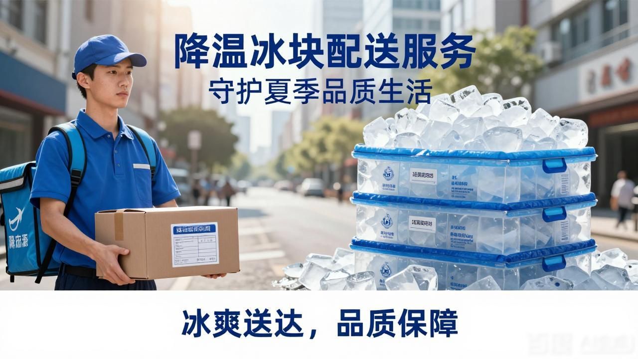 降温冰块配送服务 守护江宁区夏季品质生活